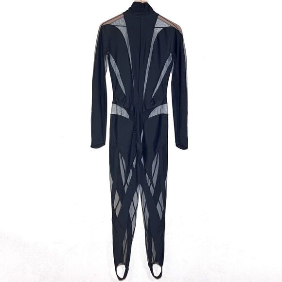 Mugler Iconic Illusion Catsuit in Black - Picture 5 of 14
